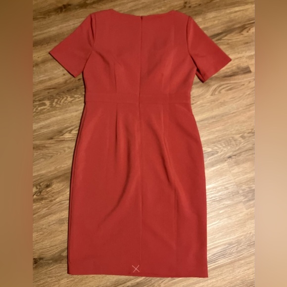 NWT!  J. Crew Square-Neck Sheath Dress in color Faded Spice - Picture 5 of 12